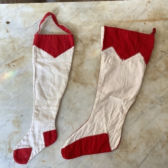 Antique Handmade Christmas Stocking - Picture 1 of 5